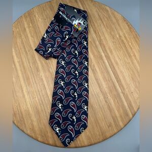 MICKEY MOUSE Tie Vintage Paisley Mickey, Inc. 100% Silk New Walt Disney World